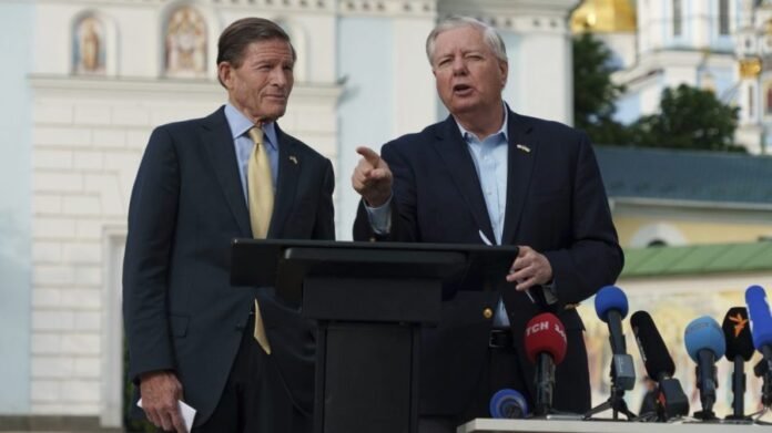Graham, Blumenthal meet with Zelensky in Ukraine