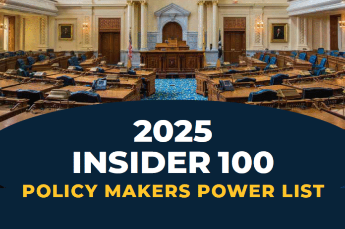 Insider NJ's 2025 Insider 100: Policymakers Power List