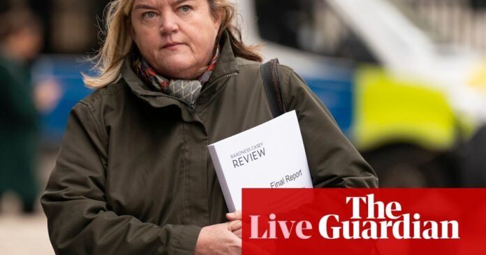 Louise Casey criticises Tories for politicising her grooming gangs report – UK politics live | Politics