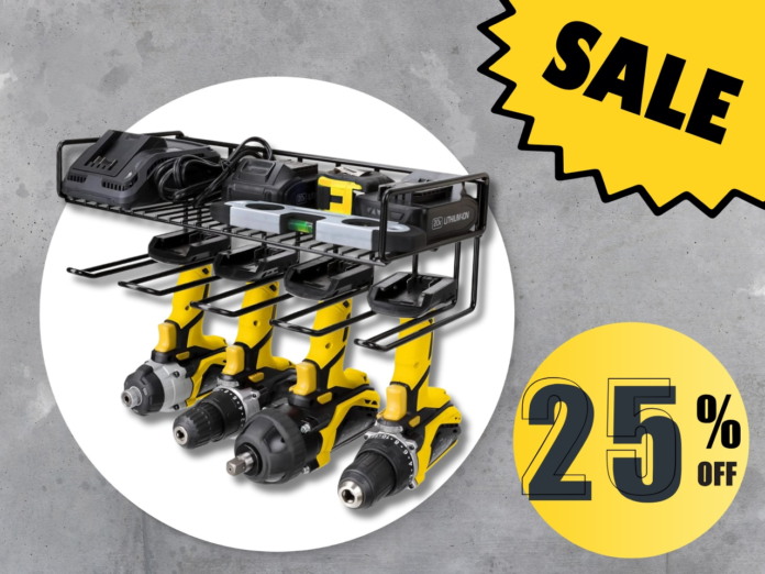 Amazon has a best-selling power tool organizer on sale for 25% off