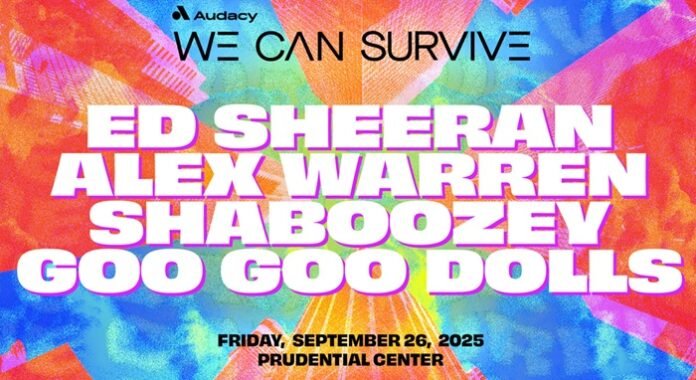 Ed Sheeran, Goo Goo Dolls to perform at Audacy's 'We Can Survive' concert at Prudential Center